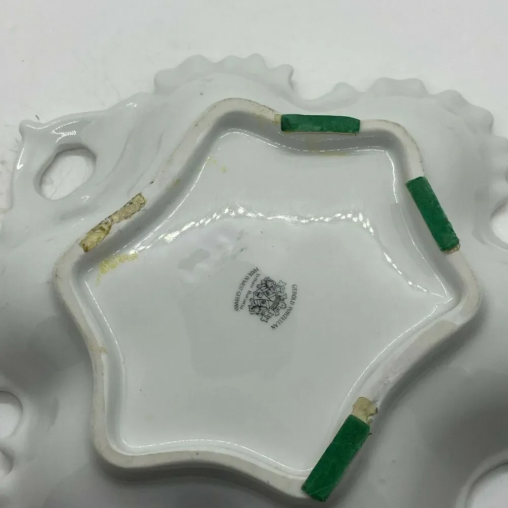 Trinket Nut Dish Vintage Gerold Porzellan Tettau Bavari Floral West Germany